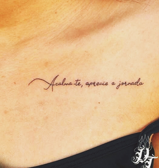 Inspiração, Tatuagens com frases